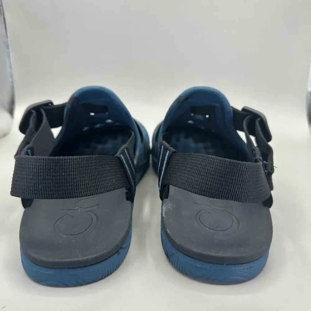 Chaco Chillos Closed Toe Sandals Clogs Mens Size 9 Blue Camo  Adjustable Strap